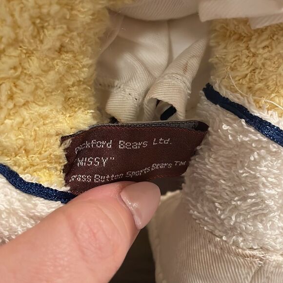 Missy the Tennis Pro Brass Button Bear by Pickford Bears Limited Excellent Used… - Picture 10 of 10